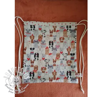 Tissu déco Linenlook Dog Dress Up