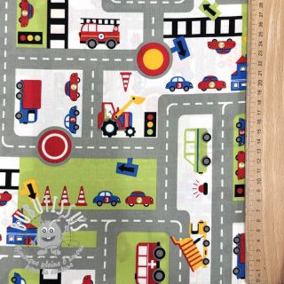 Tissu coton Cars on the road design C