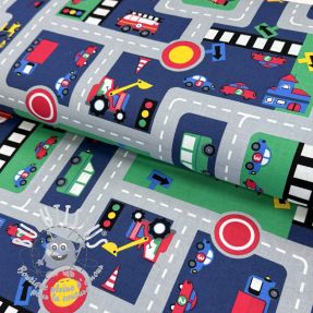 Tissu coton Cars on the road design B