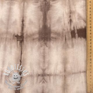 Tissu coton HAND TIE DYE mauve