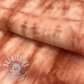 Tissu coton HAND TIE DYE brick