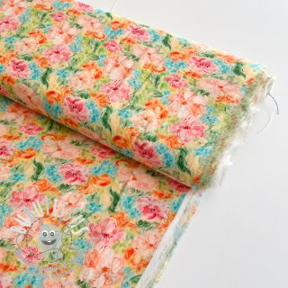 Viscose RAYON POPLIN Dreamy flowers design E digital print