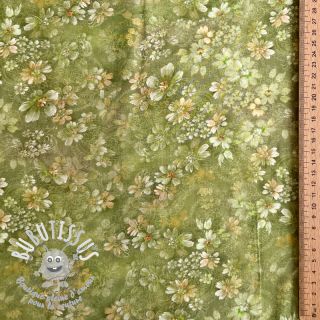 Viscose RAYON POPLIN Mini flowers design D digital print