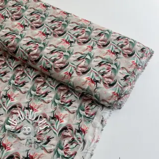 Viscose RAYON POPLIN Diverse graphics design E digital print