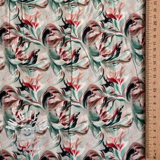 Viscose RAYON POPLIN Diverse graphics design E digital print