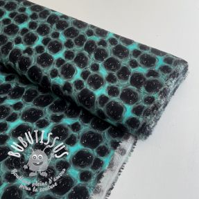 Viscose RAYON POPLIN Black holes design C digital print