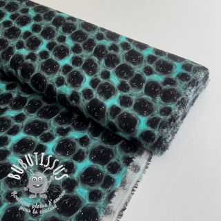 Viscose RAYON POPLIN Black holes design C digital print