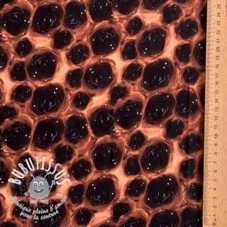 Viscose RAYON POPLIN Black holes design B digital print