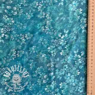 Viscose RAYON POPLIN Mini flowers design C digital print