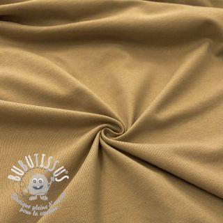 Jersey coton caramel
