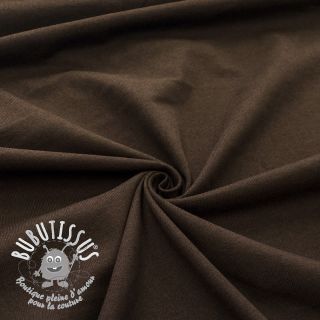 Jersey coton dark mocha