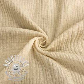 Tissu double gaze/mousseline MELANGE sand