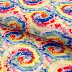 Jersey VISCOSE LYCRA HEAVY Tie dye design A digital print