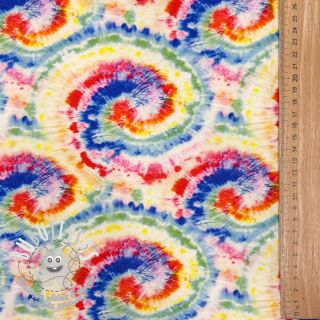 Jersey VISCOSE LYCRA HEAVY Tie dye design A digital print