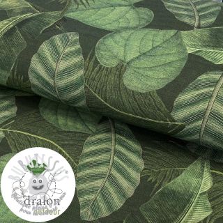 Tissu déco avec finition en Teflon BOTANIC LEAF DETAILED