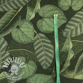 Tissu déco avec finition en Teflon BOTANIC LEAF DETAILED