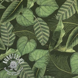 Tissu déco avec finition en Teflon BOTANIC LEAF DETAILED