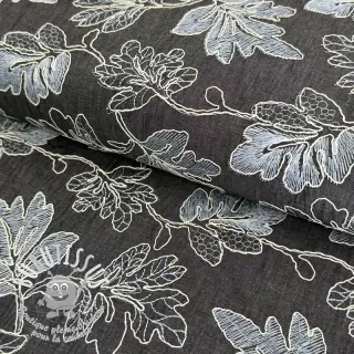 Tissu coton JEANS EMBROIDERY Lisa design D