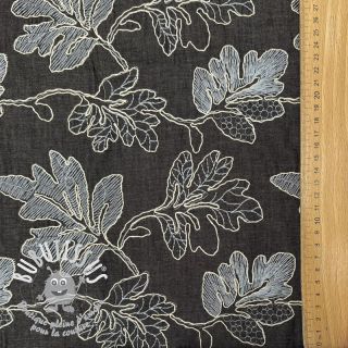 Tissu coton JEANS EMBROIDERY Lisa design D