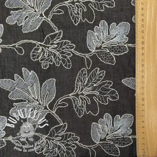 Tissu coton JEANS EMBROIDERY Lisa design D
