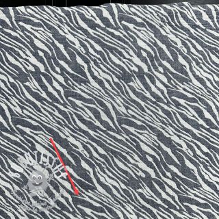 Tissu double gaze/mousseline Animal pattern navy 2nd class