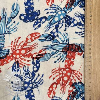 Viscose lin Lobster digital print