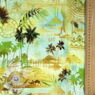 Viscose lin Egypt design A digital print