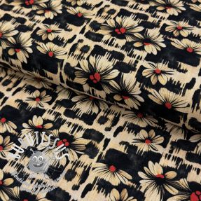 Viscose lin Daisy design B digital print