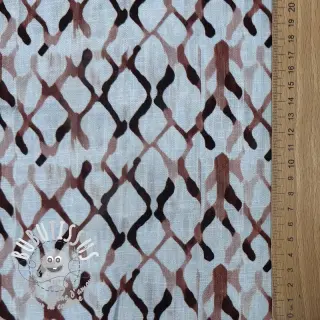 Viscose lin Ivy Diamonds design A digital print