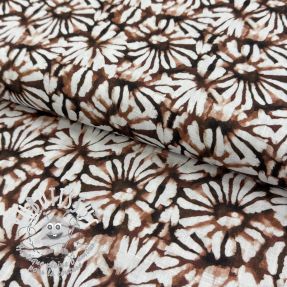 Viscose lin Dandelions digital print