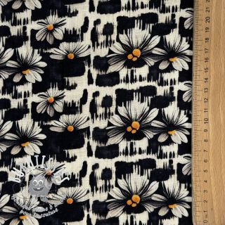 Viscose lin Daisy design A digital print