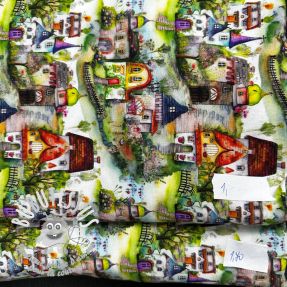 Paquet de tissus jersey digital print 2088