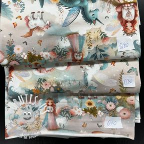Paquet de tissus jersey digital print 2085