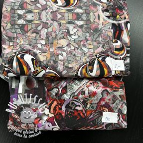 Paquet de tissus jersey digital print 2084