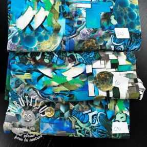Paquet de tissus jersey digital print 2083