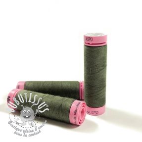 Fil a coudre polyester Amann Aspo 120 vert militaire