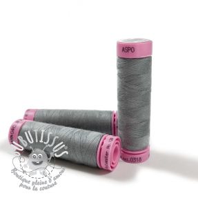 Fil a coudre polyester Amann Aspo 120 gris