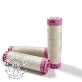 Fil a coudre polyester Amann Aspo 120 creme
