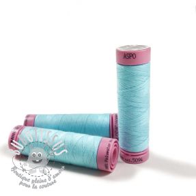 Fil a coudre polyester Amann Aspo 120 azur
