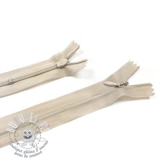 Fermeture Invisible a Glissiere Réglable 25 cm Sand