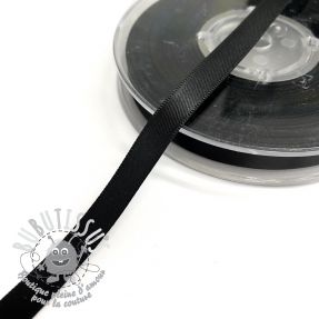 Ruban satin double face 9 mm black
