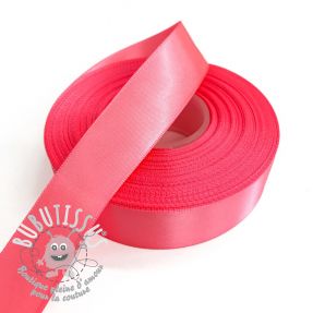 Ruban satin double face 25 mm neon pink