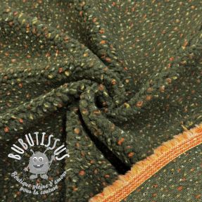 Fleece TEDDY TWEED - ARMY GREEN