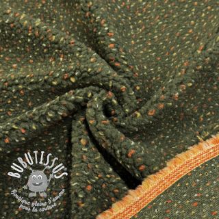 Fleece TEDDY TWEED - ARMY GREEN