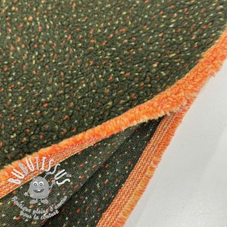 Fleece TEDDY TWEED - ARMY GREEN