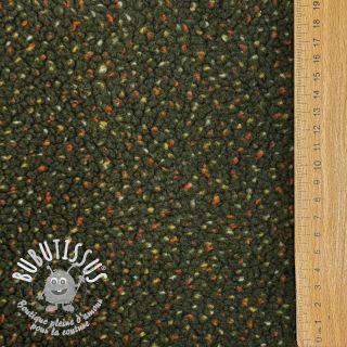 Fleece TEDDY TWEED - ARMY GREEN