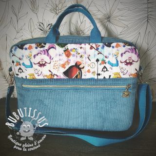 Tissu velours cotelé blue