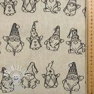 Tissu déco Linenlook premium Tomte Jolly Line