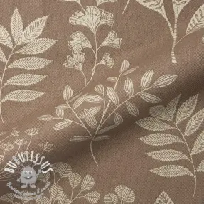 Tissu déco Linenlook premium Delicate Flora Branch