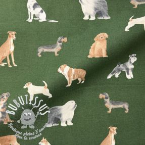 Tissu déco premium Dog Breed Mix